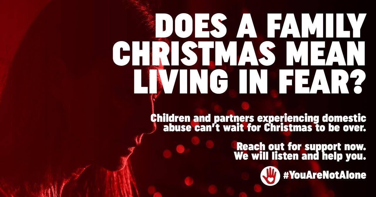 Support available throughout the festive period for victims of domestic abuse